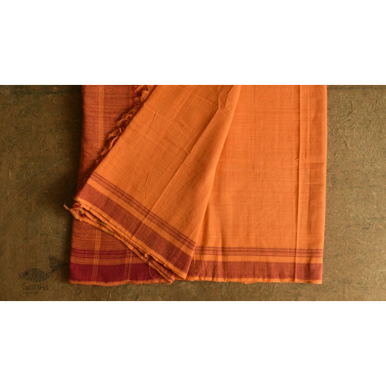 shop Handwoven Baiga Tribal Wedding Saree - Yellow