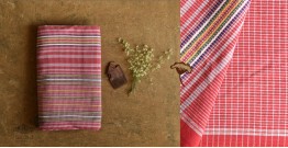 Mahuaa . महुआ | Handloom Baiga Adivasi Cotton Saree - Red