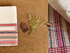 Mahuaa . महुआ | Handloom Baiga Tribal Saree - Off White