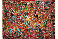 Tholu Bommalata ✪ Leather Painting ✪ Rama Ravana Yuddham Painting