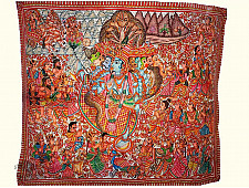 Tholu Bommalata ✪ Leather Painting ✪ Sri Vishnu Viswarupam Painting