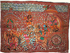 Tholu Bommalata ✪ Leather Painting ✪ Karna Arjuna Yuddham  Painting