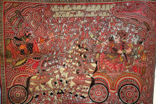 Tholu Bommalata ✪ Leather Painting ✪ Narakasura Vodha Painting