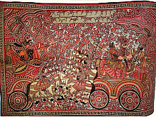 Tholu Bommalata ✪ Leather Painting ✪ Narakasura Vodha Painting