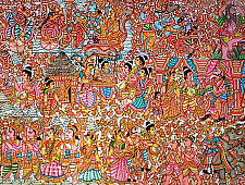 Tholu Bommalata ✪ Leather Painting ✪ Bhaktha Prahalada Painting