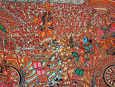 Tholu Bommalata ✪ Leather Painting ✪ Karna Arjuna Yuddham  Painting