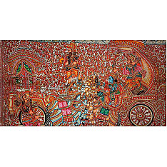 Tholu Bommalata ✪ Leather Painting ✪ Karna Arjuna Yuddham  Painting