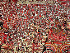 Tholu Bommalata ✪ Leather Painting ✪ Narakasura Vodha Painting