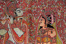 Tholu Bommalata ✪ Leather Painting ✪ Radha Krishna Painting