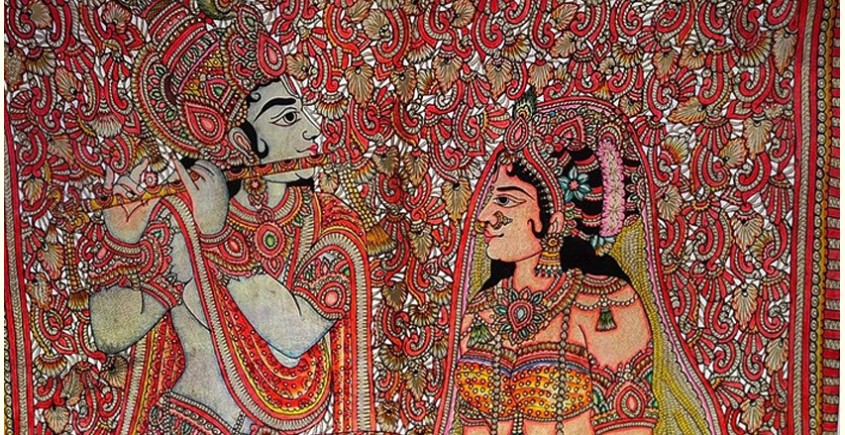 Tholu Bommalata ✪ Leather Painting ✪ Radha Krishna Painting