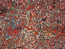 Tholu Bommalata ✪ Leather Painting ✪ Rama Ravana Yudham Painting