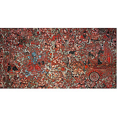 Tholu Bommalata ✪ Leather Painting ✪ Rama Ravana Yudham Painting