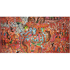 Tholu Bommalata ✪ Leather Painting ✪ Sri Vishnu Viswarupam Painting