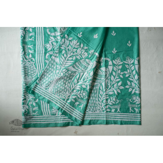 shop Kantha Hand Embroidered Silk Saree