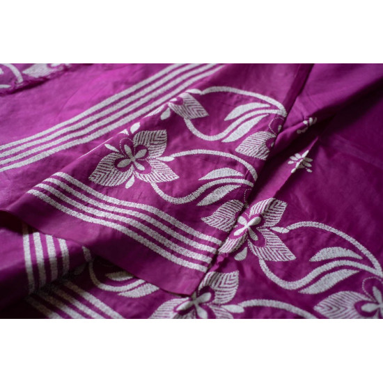 shop Kantha Hand Embroidered Silk Saree