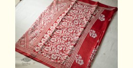 Madhumalti | Kantha Embroidery ~ Silk Red Saree