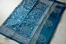 Madhumalti | Kantha Embroidery ~ Silk Saree - Warli Embroidery