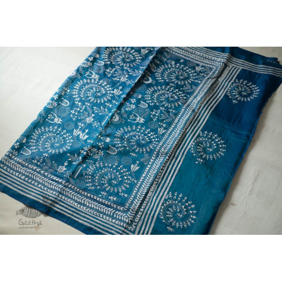 shop Kantha Hand Embroidered Silk Saree