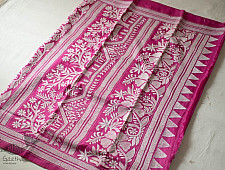 Madhumalti | Kantha Silk Rani Pink Saree 