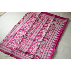 Madhumalti | Kantha Silk Rani Pink Saree 