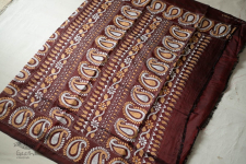 Madhumalti | Kantha Hand Work ~ Silk Brown Saree 