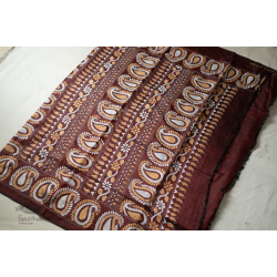 Madhumalti | Kantha Hand Work ~ Silk Brown Saree 