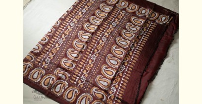 Madhumalti | Kantha Hand Work ~ Silk Brown Saree 