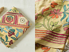 Madhumalti | Kantha Embroidery ~ Silk Saree - Beige