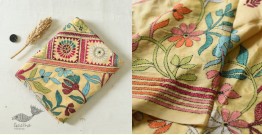 Madhumalti | Kantha Embroidery ~ Silk Saree - Beige