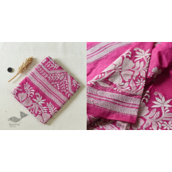 Madhumalti | Kantha Silk Rani Pink Saree 