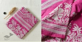 Madhumalti | Kantha Silk Rani Pink Saree 