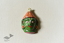 Pattachitra Mask | Hand painted Paper Mache ~ Lakshman Face