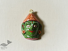 Pattachitra Mask | Hand painted Paper Mache ~ Lakshman Face