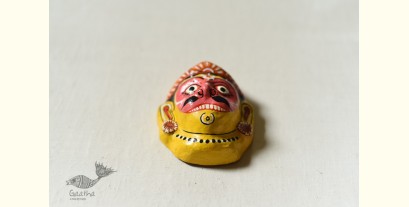Pattachitra Mask | Hand painted ~ Hanuman Pink Face