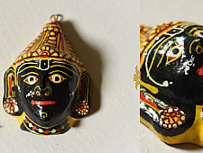 Pattachitra Mask | Hand painted Paper Mache ~ God Shani