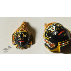 Pattachitra Mask | Hand painted Paper Mache ~ God Shani