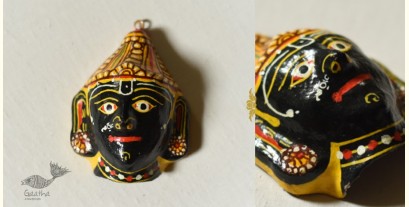 Pattachitra Mask | Hand painted Paper Mache ~ God Shani