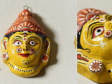 Pattachitra Mask | Hand painted Paper Mache ~ Sita Face