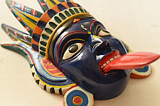 Handmade Wooden Mask ~ Kaali