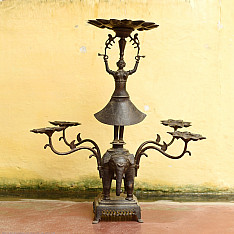 Antiquities from Khajuraho | Elephant Diya stand
