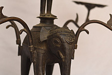 Antiquities from Khajuraho | Elephant Diya stand