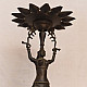 Antique from Khajuraho Brass - Elephant - Diya Stand