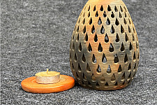 Terracotta Tales | Pottery Art ~ Egg Shape T Light Holder (Two Options)