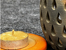 Terracotta Tales | Pottery Art ~ Egg Shape T Light Holder (Two Options)