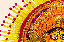 Mukhauta . मुखौटा : Handmade Wall Hanging Chhau Mask - Parvati