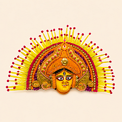 Mukhauta . मुखौटा : Handmade Wall Hanging Chhau Mask - Parvati