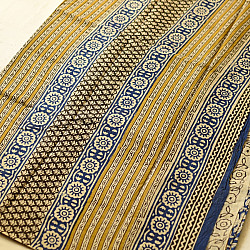 Indigenous Impressions ❣ Bagru Block Printed Cotton Saree - C