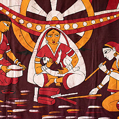 Batik Painting ~ Bullock Cart