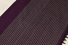 Sadaa . सदा ✡ Begampuri Cotton Saree With Woven Border - Deep Violet