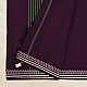 shop Begampuri Cotton Saree With Woven Border - Deep Violet